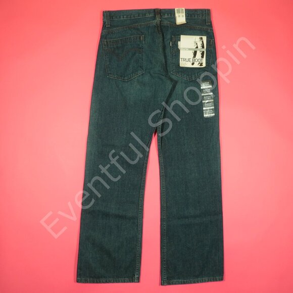 VIntage Levis Silvertab Jeans Mens 34 Blue True Boot Cut Relaxed Fit 90s New - Picture 3 of 8